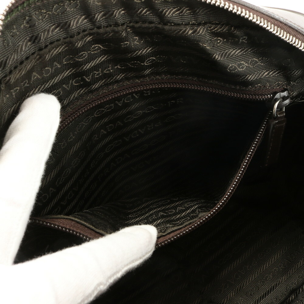 Prada Leather Bowling Punching Hand Tote Bag - Picture 13 of 15